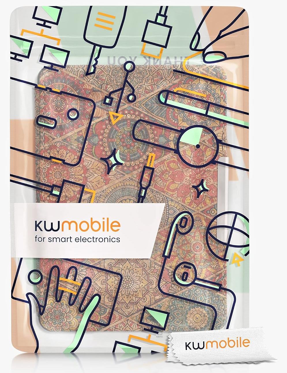 Pouzdro KW Mobile - Fractions - KW5938901 - pro Amazon Kindle Paperwhite 1/2/3 - vícebarevné