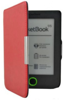 Pocketbook 515 Mini Durable Lock EB02 červené - pouzdro, magnet