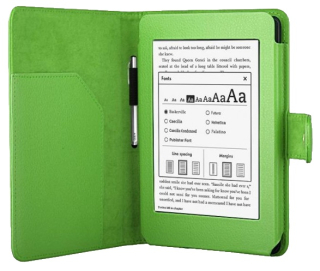 Pouzdro pro Amazon Kindle Paperwhite 1, 2, 3 - Protect PT142 - zelené, magnet, AutoSleep
