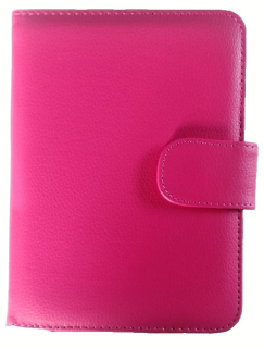 Univerzální pouzdro pro čtečky knih - Fortress FT163 Universal - pouzdro univerzální pro všechny čtečky knih - tmavě růžové, magnet