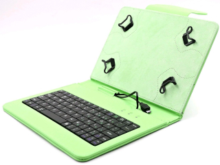C-TECH PROTECT NUTKC-04G - pouzdro univerzální s klávesnicí pro 9,7"-10,1" tablety, FlexGrip - zelené