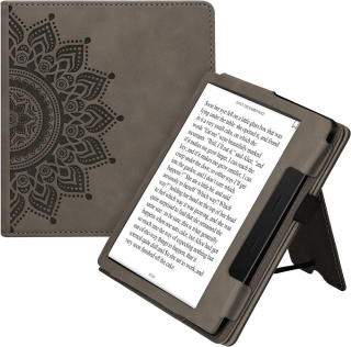 Pouzdro KW Mobile - Nubuck Rising Sun - KW5939304 - pro Amazon Kindle Oasis 2/3 - šedé