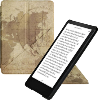 Pouzdro KW Mobile - Origami Travel Vintage - KW5776408 - pro Amazon Kindle Paperwhite 5 (2021) - vícebarevné