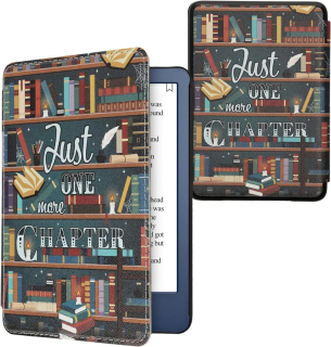 Pouzdro KW Mobile - Library Motto - KW5998901 - pro Amazon Kindle 2022 - vícebarevné