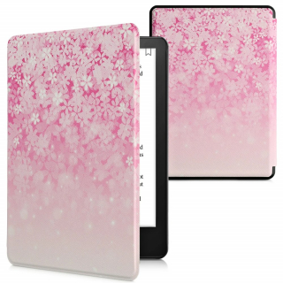 Pouzdro KW Mobile - Pink Flowers - KW5625658 - pro Amazon Kindle Paperwhite 5 (2021) - vícebarevné