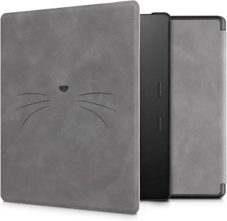 Pouzdro KW Mobile - Meow Meow - KW5697208 - pro Amazon Kindle Oasis 2/3 - šedé