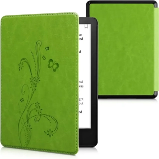 Pouzdro KW Mobile - Butterfly Tendril - KW5625642 - pro Amazon Kindle Paperwhite 5 (2021) - zelené