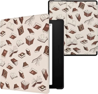 Pouzdro KW Mobile - Books And Pages - KW4941738 - pro Amazon Kindle Oasis 2 / 3 - vícebarevné