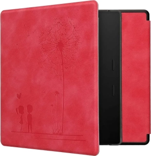 Pouzdro KW Mobile - Dandelion Love - KW5697212 - pro Amazon Kindle Oasis 2/3 - červené