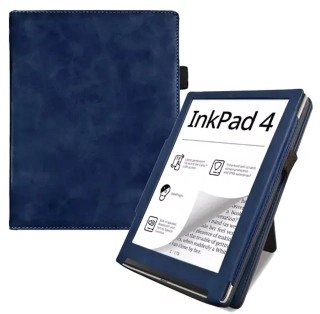 Fortress FT4003 - pouzdro se stojánkem pro Pocketbook 743 (G/C/K) - tmavě modré, magnet, AutoSleep