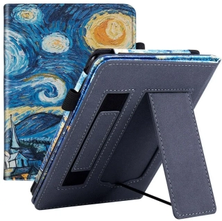 Fortress FT4015 Premium - pouzdro se stojánkem pro Amazon Kindle Paperwhite 5 (2021) - motiv Gogh, magnet, AutoSleep