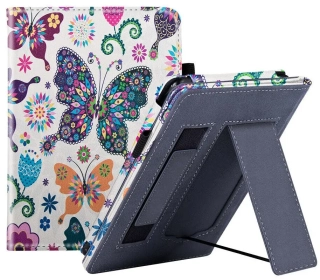 Fortress FT4016 Premium - pouzdro se stojánkem pro Amazon Kindle Paperwhite 5 (2021) - motiv Butterfly, magnet, AutoSleep