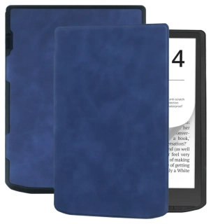 Pouzdro Durable Lock DL4043, obal na Pocketbook 743G InkPad 4 a Pocketbook 743C InkPad Color (2/3) - tmavě modré, magnetické zavírání, AutoSleep