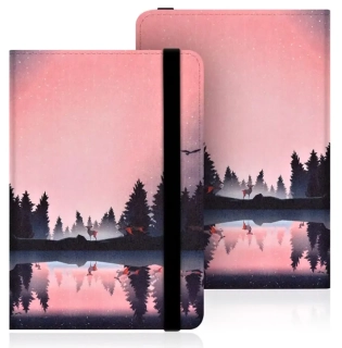 Armori Wraper W012 - univerzální pouzdro na čtečky knih, 6" displej - motiv Nightlake