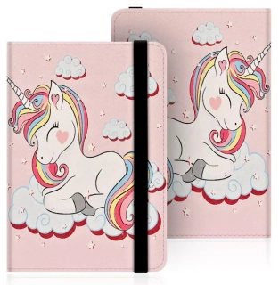 Armori Wraper W014 - univerzální pouzdro na čtečky knih, 6" displej - motiv Unicorn