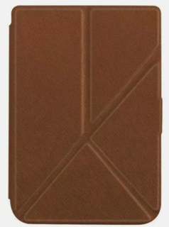 Pouzdro Origami Durable Lock pro Pocketbook 614 / 615 / 624 / 625 / 626 - hnědé, stojánek, magnet