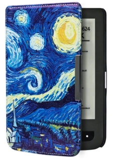 ARMORI TRIMER T040 - pouzdro pro Pocketbook 614 / 615 / 624 / 625 / 626 - motiv Gogh