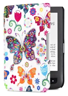 ARMORI TRIMER T042 - pouzdro pro Pocketbook 614 / 615 / 624 / 625 / 626 - motiv Butterfly