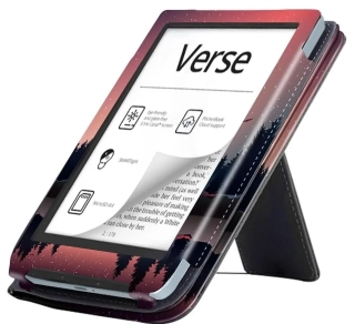 ARMORI Holder T049 - pouzdro se stojánkem pro Pocketbook 629/634 Verse (Pro) - motiv Nightlake, magnet, AutoSleep