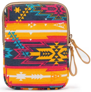 ARMORI Zipper Z071 - motiv Retro Orange - Univerzální pouzdro pro čtečky 6" - textilní, zip