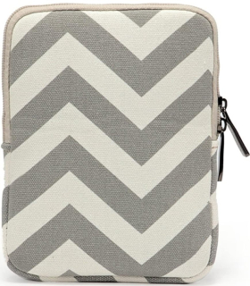 ARMORI Zipper Z073 - motiv Zigzag Grey - Univerzální pouzdro pro čtečky 6" - textilní, zip