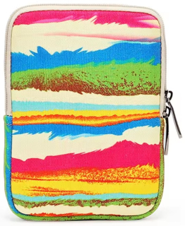 ARMORI Zipper Z078 - motiv Painting - Univerzální pouzdro pro čtečky 6" - textilní, zip