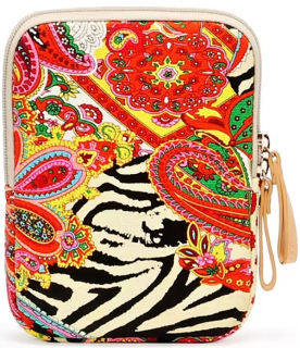 ARMORI Zipper Z084 - motiv India - Univerzální pouzdro pro čtečky 6" - textilní, zip