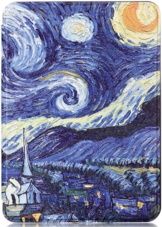 Armori Trimer T092, pouzdro pro Amazon Kindle 4/5 - magnetické zavírání, motiv Gogh