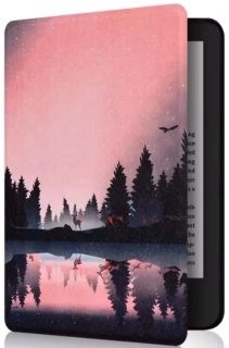 Armori Trimer T112, pouzdro pro Amazon Kindle Paperwhite 1/2/3 - magnetické zavírání, AutoSleep, motiv Nightlake