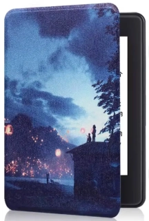 Armori Trimer T121, pouzdro pro Amazon Kindle Paperwhite 1/2/3 - magnetické zavírání, AutoSleep, motiv Fire Balloons