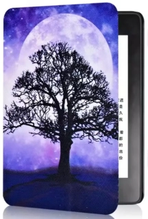 Armori Trimer T126, pouzdro pro Amazon Kindle Paperwhite 1/2/3 - magnetické zavírání, AutoSleep, motiv Moon Tree