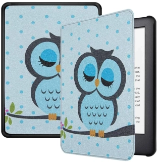 Armori Trimer T135, pouzdro pro Amazon Kindle 6 (7. generace) - magnetické zavírání, AutoSleep, motiv Owl