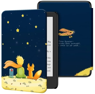 Armori Trimer T142, pouzdro pro Amazon Kindle 6 (7. generace) - magnetické zavírání, AutoSleep, motiv Little Prince