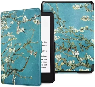 Armori Trimer T148, pouzdro pro Amazon Kindle 8 (2016) - magnetické zavírání, AutoSleep, motiv Blue Garden