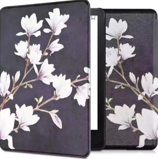 Armori Trimer T175, pouzdro pro Amazon Kindle Paperwhite 5 (2021) - magnetické zavírání, AutoSleep, motiv Magnolia