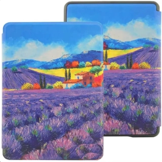 Armori Trimer T183, pouzdro pro Pocketbook 616/617/618/627/628/632/633 - magnetické zavírání, AutoSleep, motiv Provence