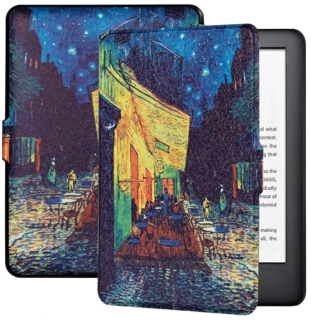 Armori Trimer T185, pouzdro pro Pocketbook 616/617/618/627/628/632/633 - magnetické zavírání, AutoSleep, motiv Gogh Street