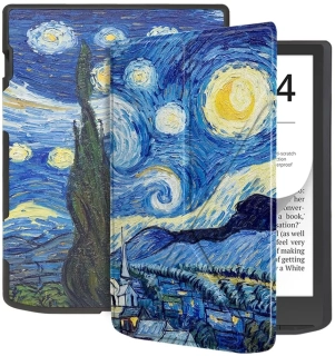 ARMORI STANDER S192, pouzdro se stojánkem Origami pro Pocketbook 743 G/C/K3 (InkPad4, Color 2, Color 3) - motiv Gogh