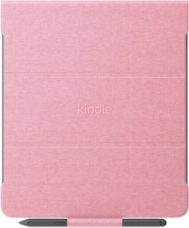 Originální pouzdro Amazon Kindle Scribe - KSFALP, PU kůže, stojánek, světle růžové