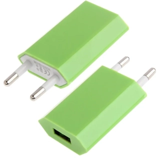 USB síťový adaptér - AR-1002 - Univerzální nabíječka, 5V/1A - zelená