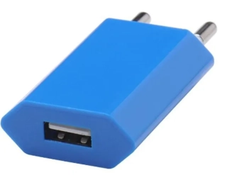 USB síťový adaptér - AR-1006 - Univerzální nabíječka, 5V/1A - modrá