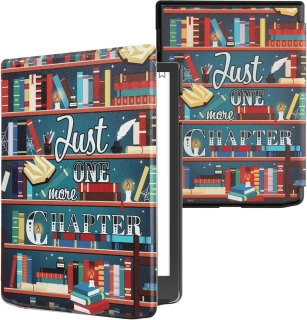 Pouzdro KW Mobile - Library Motto - KW6164502 - pro Pocketbook 743G InkPad 4 / 743K3 Color 3 / 743C Color 2 - vícebarevné