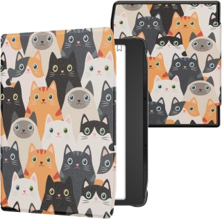 Pouzdro KW Mobile - Cats - 23RT006C - pro Pocketbook 700 Era / 700 Era Color - vícebarevné