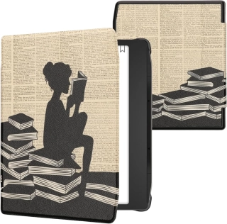 Pouzdro KW Mobile - Girl And Books - 23RT003C - pro Pocketbook 700 Era / 700 Era Color - vícebarevné