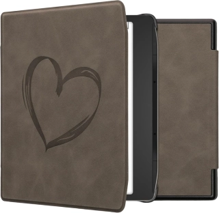 Pouzdro KW Mobile - Brushed Heart - 23RU003C - pro Pocketbook 700 Era / 700 Era Color - šedé