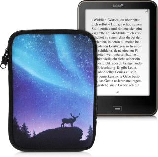 Pouzdro KW Mobile Aurora - KW5033504 - Univerzální pouzdro pro čtečky 6" - černé, modré