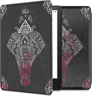 Pouzdro KW Mobile - Elephant Sketch - KW5625610 - pro Amazon Kindle Paperwhite 5 (2021) - antracitové