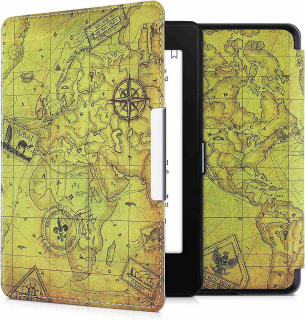 Pouzdro KW Mobile - Ancient World Map - KW4664456 - pro Amazon Kindle Paperwhite 4 (2018) - vícebarevné