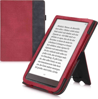 Pouzdro KW Mobile Double Leather - KW5364802 - pro Pocketbook 740/741 - barva grey, červené