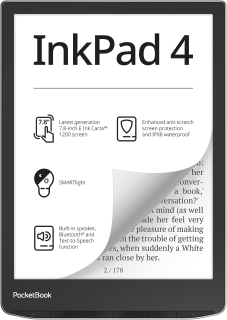 PocketBook 743G InkPad 4 - 32GB, WiFi, Stardust Silver (stříbrný)